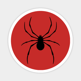 Radioactive Spider Black Logo Magnet